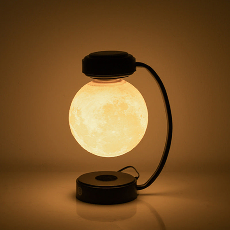 3D LED Moon Night Light Wireless Magnetic Levitating Rotating Floating Ball Lamp for School Office Bookshop Home Decoration