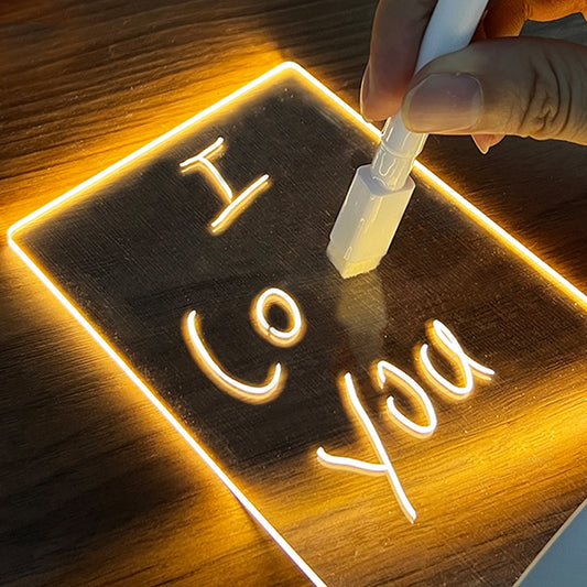 Light Up Your Ideas: LED Message Board Night Light - Ideal for Home, Office, and Gifting Delight!"