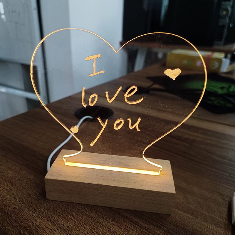 Light Up Your Ideas: LED Message Board Night Light - Ideal for Home, Office, and Gifting Delight!"